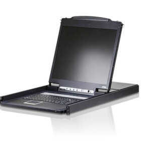 מתג KVM LCD בגודל 19 אינץ' עד 8 מחשבים ATEN CL1308N (1)
