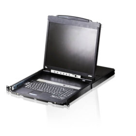 מתג KVM LCD בעל 16 יציאות בגודל 19 אינץ' עד 16 מחשבים ATEN CL5816N (2)