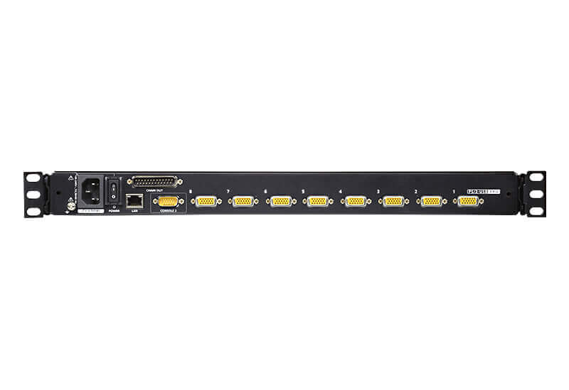 מתג LCD KVM כולל 1-מקומימרחוק גישה לשיתוף 8 יציאות PS2-USB VGA עם IP ומנורת לד ATEN CL5708I (1)