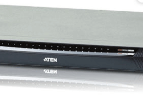 מתג Multi-Interface Cat 5 KVM הכולל 1-מקומי4-מרחוק גישה 40-יציאות מעל IP כולל מעבד גרפי ATEN KN4140VA