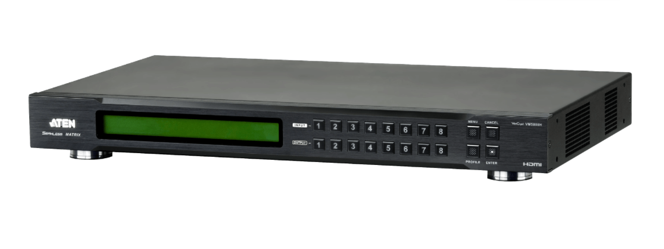 מתג מטריקס 8X8 חיבור HDMI שיטות בקרה מרובות ATEN VM5808H