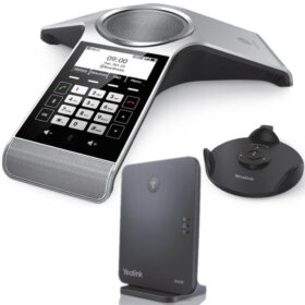 טלפון IP אלחוטי Bluetooth איכות שמע HD מגע טאץ' ואפשרות לועידות כולל סינון רעשים איכות קול וביצועים גבוהים Yealink CP930W (1)