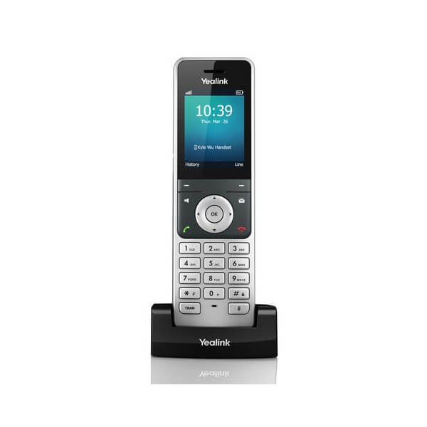טלפון IP אלחוטי Bluetooth עמיד בפני מים כולל סינון רעשים איכות קול בעל וביצועים גבוהים Yealink W56H (1)