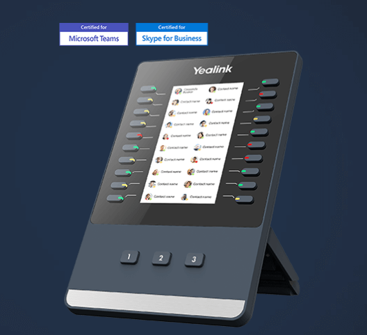 טלפון IP צג גדול 4.3 אינץ' כולל הרחבת מסך בצבע Yealink EXP50 (1)