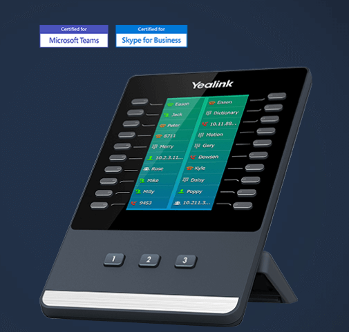 טלפון IP צג גדול 4.3 אינץ' כולל הרחבת מסך בצבע Yealink EXP50 (4)