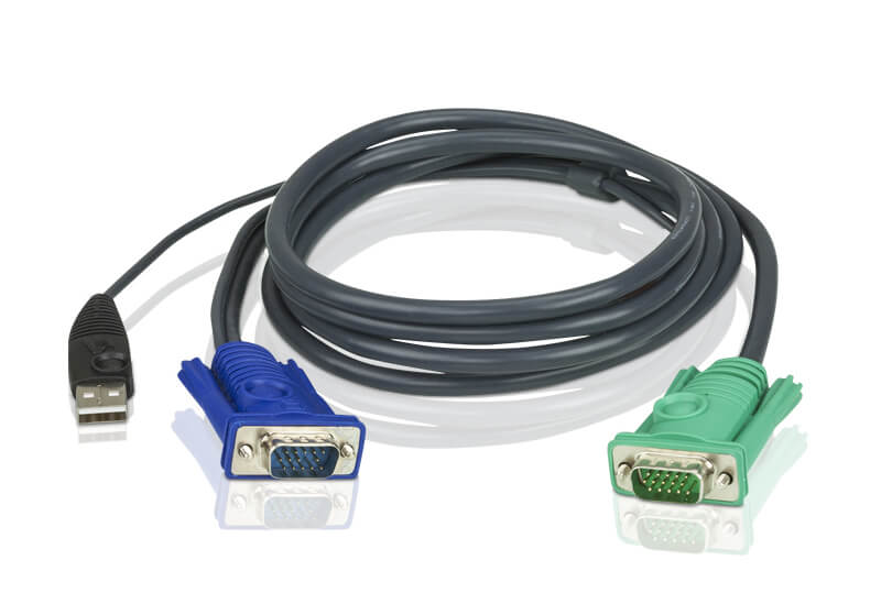 כבל USB KVM עם 3 ב 1 SPHD באורך 1.2 מטר ATEN 2L-5201U.