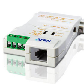 ממיר ממשק RS-232RS-485 בצבע לבן מרחק כבל של עד 1200 מטר ATEN IC485SN.