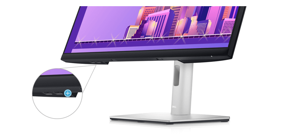 מסך מחשב דל 27 אינץ' בעל מסגרת דקה במיוחד Dell P2722H 60Hz FHD Display Port+ HDMI+VGA (2)