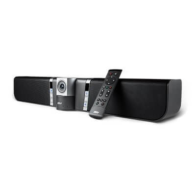 מערכת ועידת וידיאו חיבור Bluetooth ו USB עדשת זכוכית עם מיקרופון מובנה ברזולוציה 4k כולל תכונות ניהול AVER VB342 + (1)