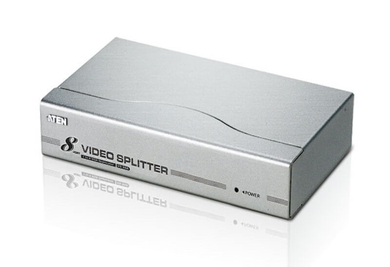 מפצל VGA בעל 8 יציאות תומך ברוחב פס של 350MHz עד 3 רמות ATEN VS98A (1)