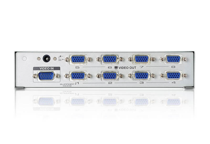מפצל VGA בעל 8 יציאות תומך ברוחב פס של 350MHz עד 3 רמות ATEN VS98A (2)