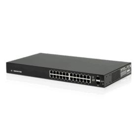 מתג 24 יציאות EdgeSwitch 24 Lite חיבור RJ-45 הספק 25W כולל ניטור והגדרות UbiquiTi ES-24-Lite (1)