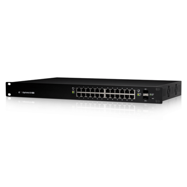 מתג 24 יציאות חיבור RJ-45 הספק 250W כולל ניטור והגדרות UbiquiTi ES-24-250W (2)