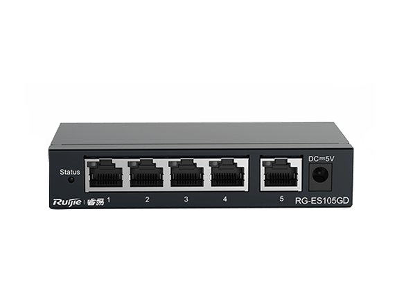 מתג 4 יציאות PoE הספק 30W מנוהל על ידי Ruijie בענן ruijienetworks RG-ES205GC-P