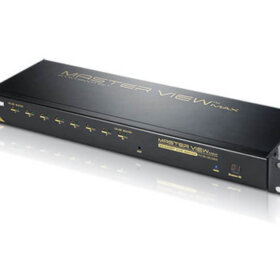 מתג 8 יציאות PS2 VGA KVM עם חיבור שרשרת דייזי שליטה בעד 256 מחשבים ATEN ACS1208A (1)