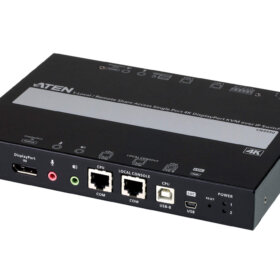 מתג DisplayPort KVM כולל 1-מקומימרחוק גישה לשיתוף יחיד יציאה אחת ברזולוציה 4K כולל IP ספק כוח כפול ATEN CN9950 (2)
