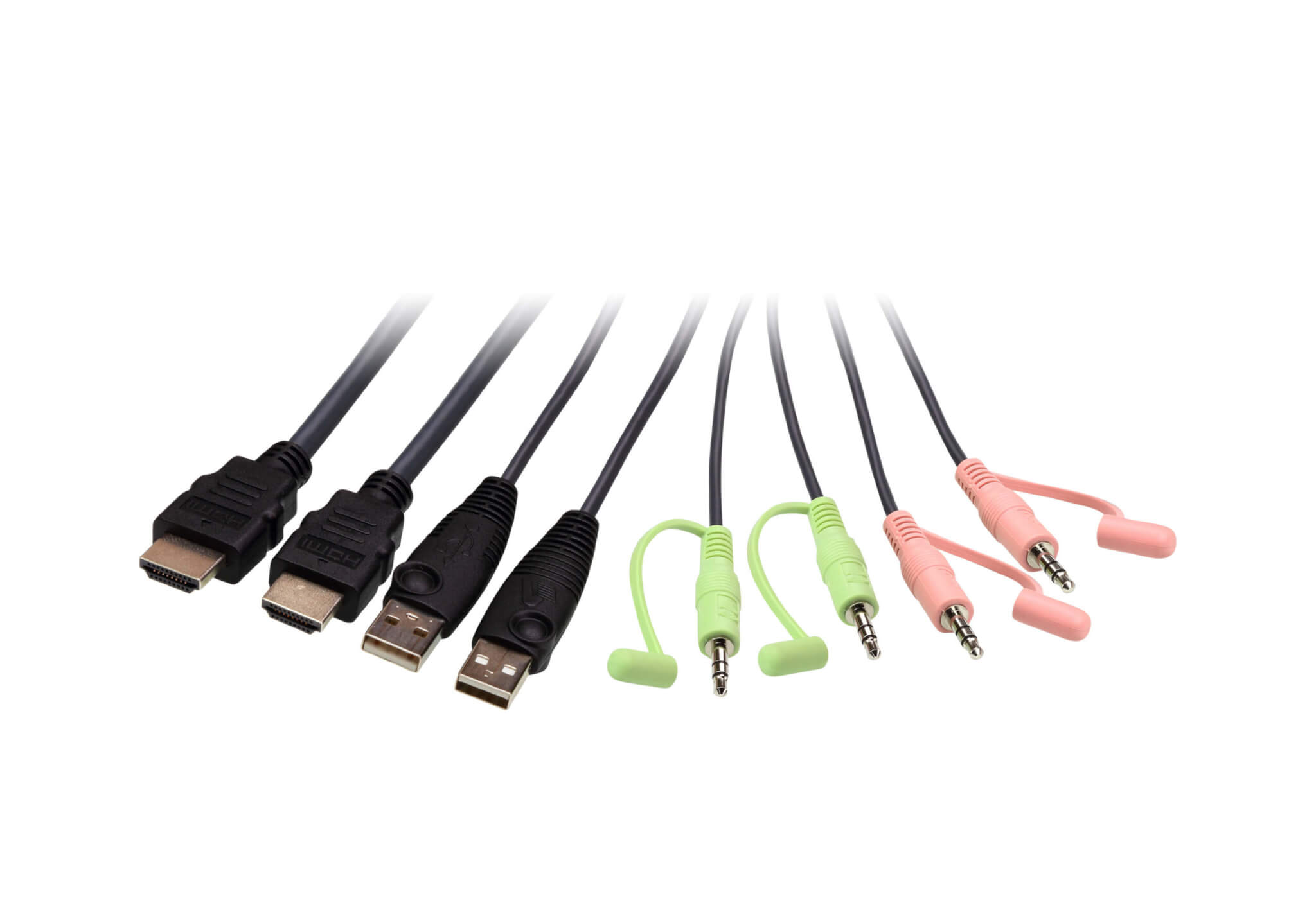 מתג KVM כבל HDMI עם 2 יציאות USB ברזולוציה 4K עם בורר יציאות מרחוק ATEN CS22H (3)