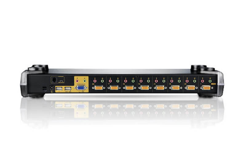 מתג PS2-USB VGAאודיו KVM כולל 8 יציאות עד 3 רמות ATEN CS1758 (2)