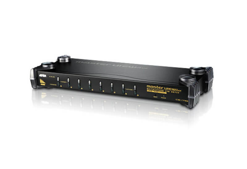 מתג PS2-USB VGAאודיו KVM כולל 8 יציאות עד 3 רמות ATEN CS1758 (3)