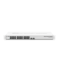 מתג חכם ומקצועי עם 24 כניסות Gigabit Ethernet ו-2 כניסות SFP+ צבע לבן Mikrotik CSS326-24G-2S+RM (2)