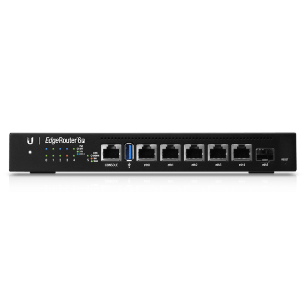 נתב 6 יציאות EdgeRouter 6P בעל 4 ליבות נתב ללא מאווררים עם מעבד UbiquiTi ER-6P (3)