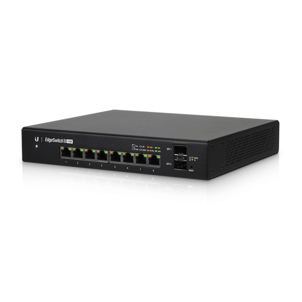 נתב 8 יציאות חיבור RJ-45 הספק 150W כולל ניטור והגדרות UbiquiTi ES-8-150W-EU (4)