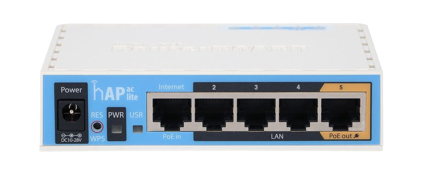 נתב אלחוטי מקצועי hAP ac - Dual Band כולל 5 כניסות וכניסת STP צבע לבן Mikrotik hAP ac (2)