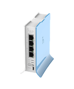 נתב אלחוטי מקצועי hAP lite TC - Dual Band כולל 4 כניסות מעבד 650MHz צבע לבן Mikrotik hAP lite TC (1)
