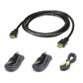 ערכת כבל KVM מאובטחת USB HDMI באורך 1.8 מטר ATEN 2L-7D02UHX4
