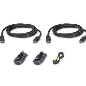 ערכת כבל KVM מאובטחת מסוג DisplayPort USB DisplayPort באורך 1.8 מטר ATEN 2L-7D02UDPX5