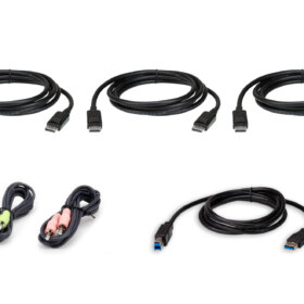 ערכת כבלים KVM מסוג DisplayPort מסוג DisplayPort באורך 1.8 מטר ATEN 2L-7D02UDPX6