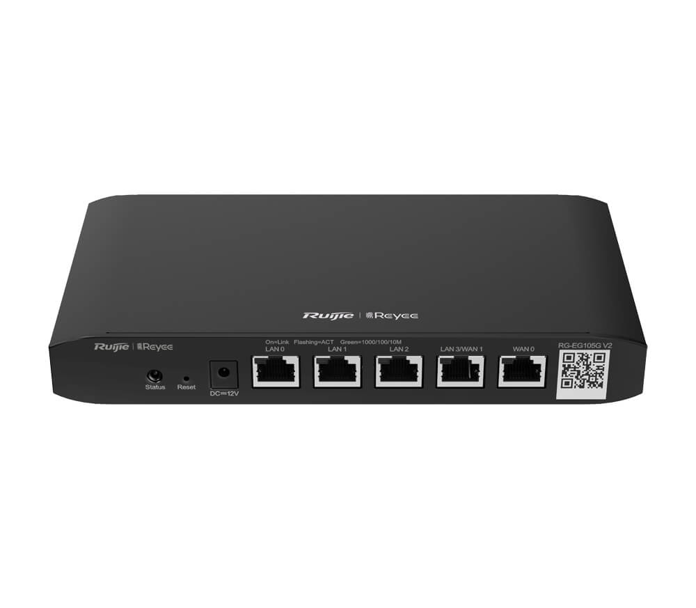 ראוטר 5 יציאות PoE ביצועי תפוקה 500Mbps עד 100 משתמשים במקביל ruijienetworks RG-EG105G-P (1)