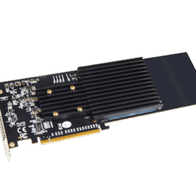 4 חריצי M.2 NVMe SSDכולל Sonnet M.2 4x4 Silent PCIe Card הוסף כונני SSD משלך sonnetstore FUS-SSD-4X4-E3S 32TB