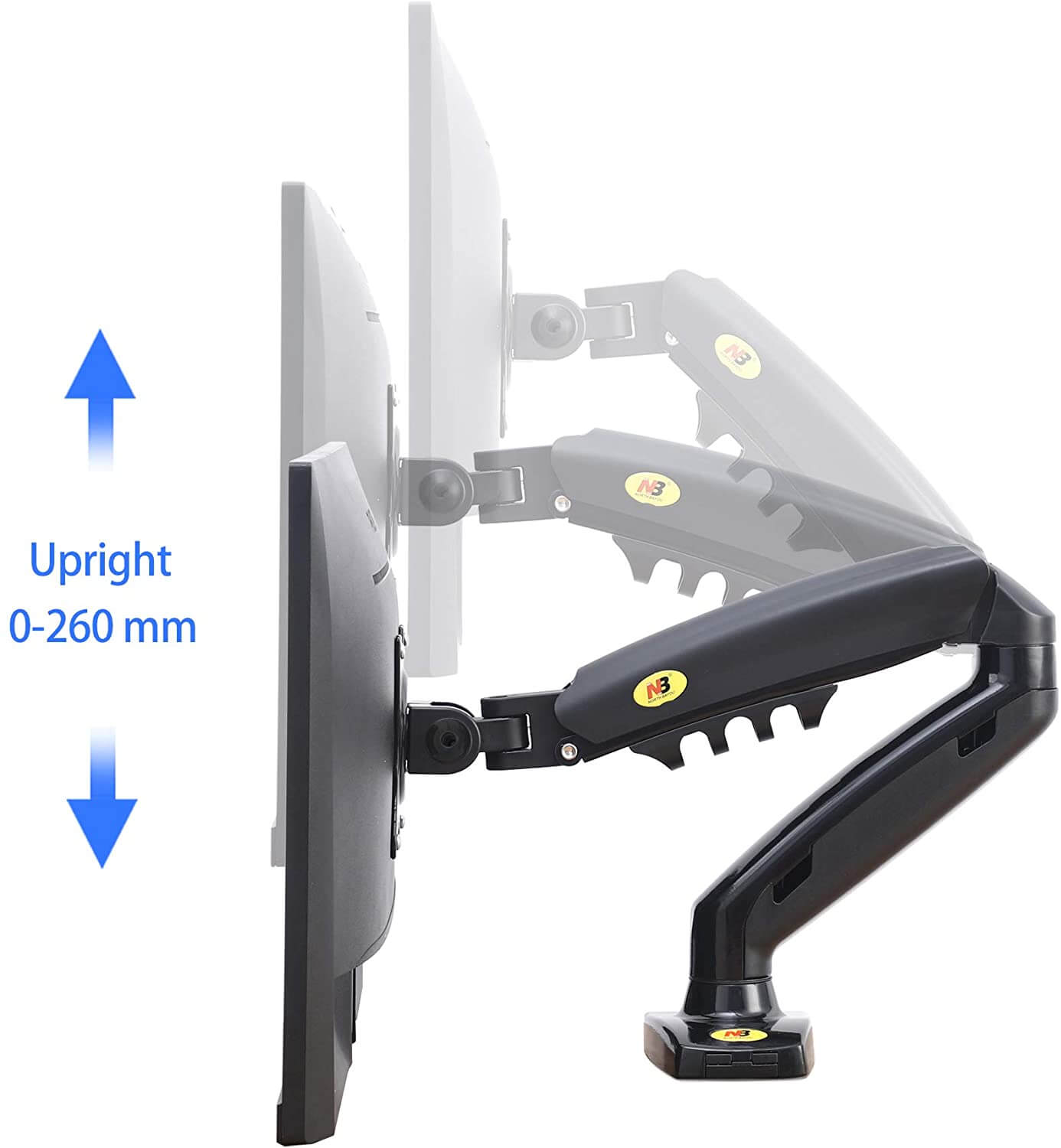 זרוע ארגונומית למסך מסך בגודל 17-30 אינץ North Nayou F80 Monitor Desk Mount