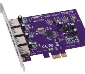כרטיס 4 יציאות SuperSpeed ​​USB-A 5Gbps [USB 3.2 Gen 1] Allegro Type A USB 3.2 PCIe כולל טעינת USB ועוד sonnetstore U