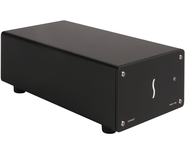 מתאם Thunderbolt עם יציאות כפולות 10GBASE-T העברות במהירות גבוהה sonnetstore TWIN10GC-TB3