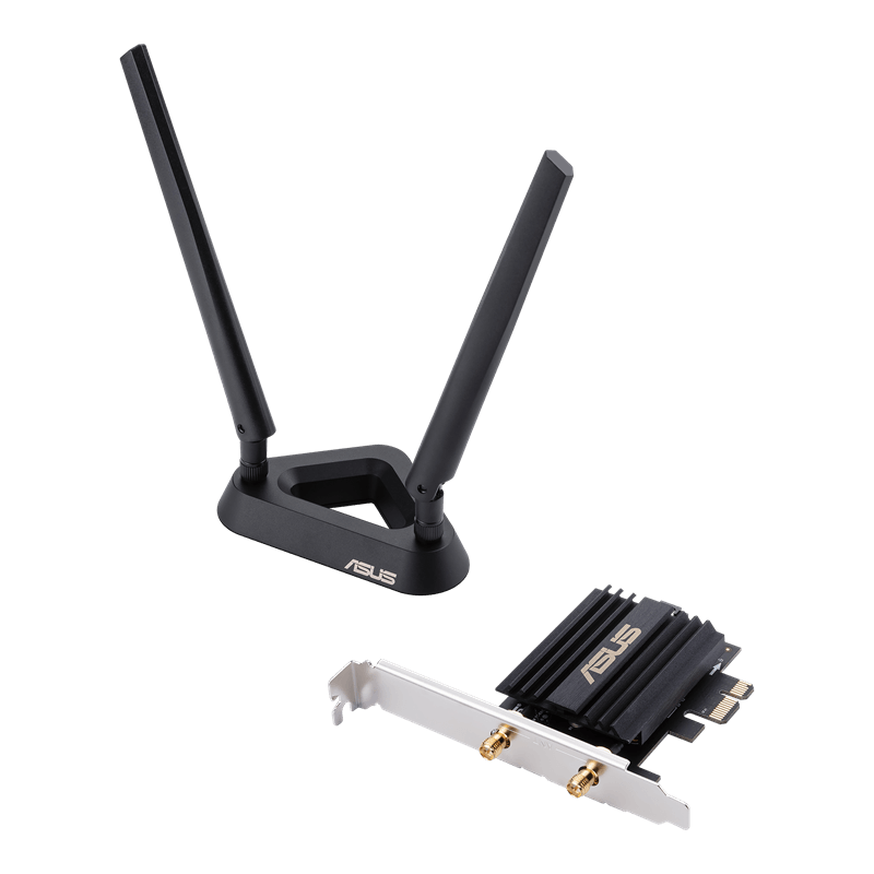 מתאם WiFi עם 2 אנטנות חיצוניות כולל אבטחת רשת ASUS PCE-AX58BT AX3000 (4)