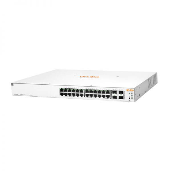 מתג POE מ-1930 עם 24 פורטים גיגה + 4 אופטיים גיגה HPE JL684A Aruba IOn 1930 24G 2SFP PoE+ 370W Switch
