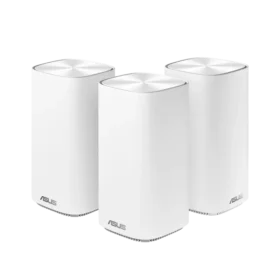 נתב WIFI מערכת ZenWiFi AC Mini מורכבת מנתב AC1500 אחד ושני צמתים מתרחבים מאובטחים ASUS WHITE-2-PK CD6 (2)