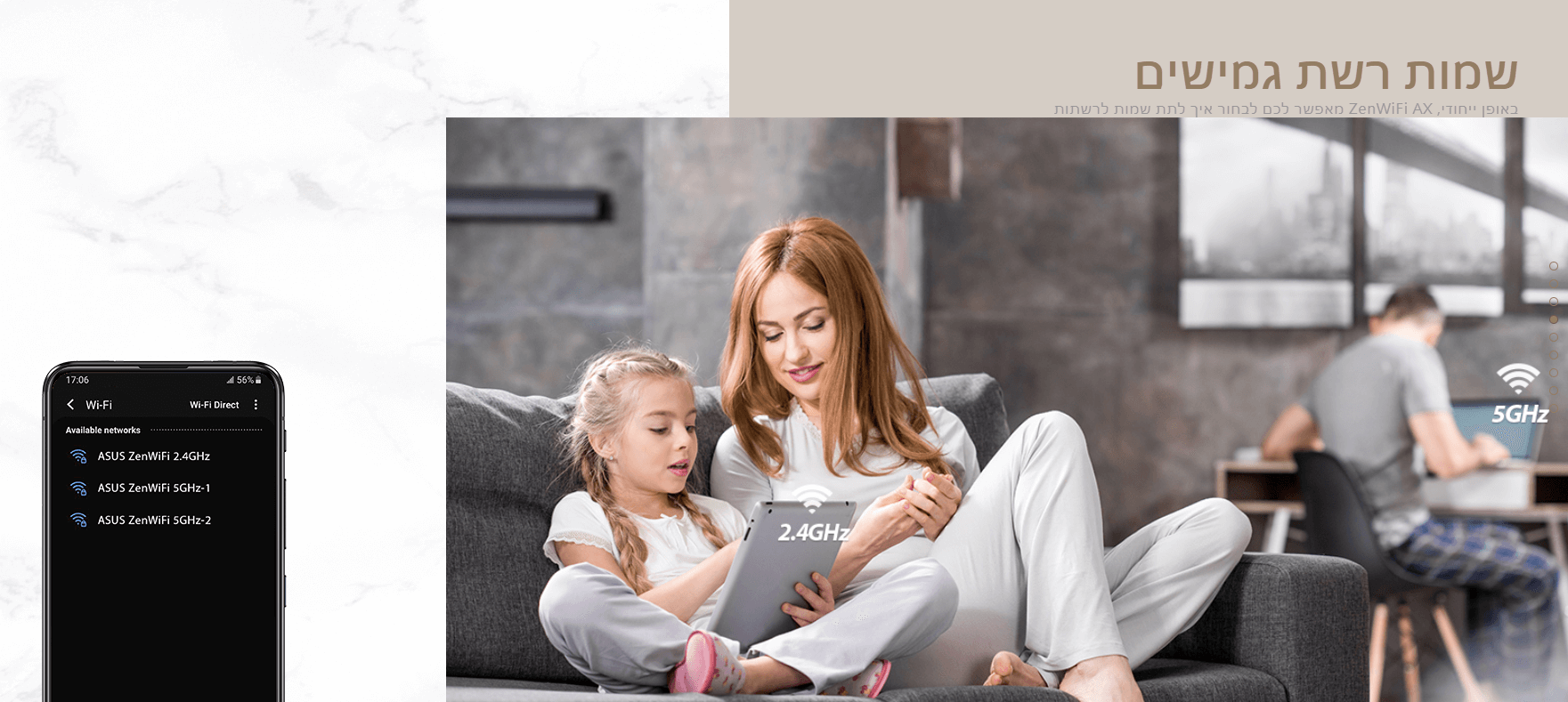 נתב WIFI מערכת ZenWiFi AX Mini מורכבת מנתב AC1500 אחד ושני צמתים מתרחבים מאובטחים ASUS B-1-PK XT8 (4)