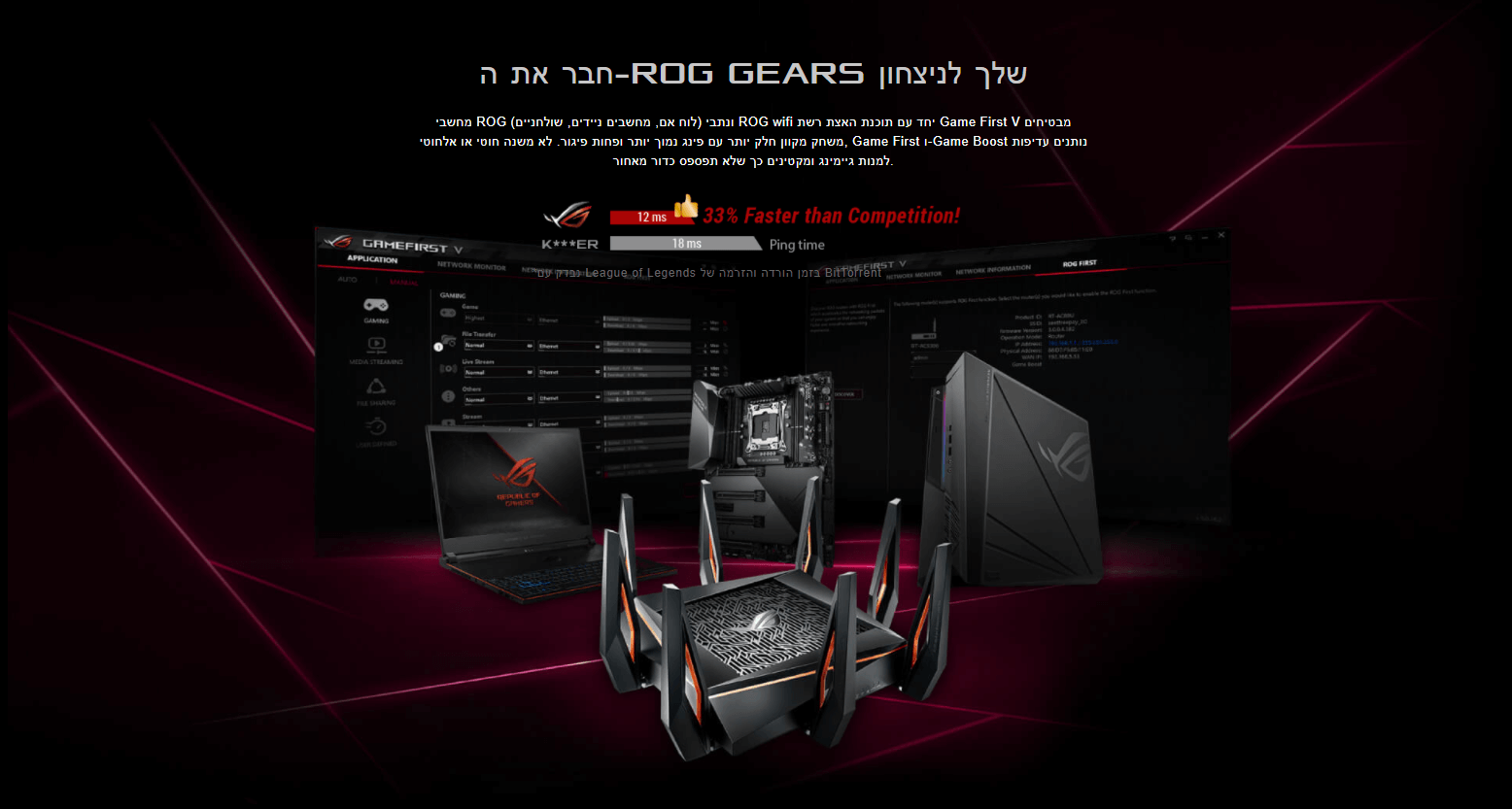 נתב משחקים 10 Gigabit WiFi עם מעבד מרובע ליבות עבור מערכת wifi mesh ואבטחת רשת ASUS GT-AX11000 (3)