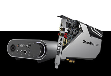 כרטיס קול ו-DAC PCI-e אולטימטיבי 32-bit 384 kHz עם Xamp Discrete אוזניות Bi-Amp ומודול בקרת אודיו Creative SB-AE9 (1)