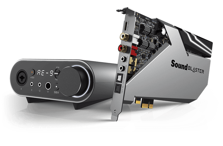 כרטיס קול ו-DAC PCI-e אולטימטיבי 32-bit 384 kHz עם Xamp Discrete אוזניות Bi-Amp ומודול בקרת אודיו Creative SB-AE9 (8)