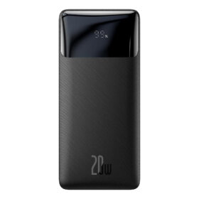 מטען נייד מהיר לסמארטפון בצבע שחור Baseus PPDML-N01 30000mAh PD+QC USB Type-C 20W