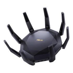 נתב 12 חיבורים AX6000 Dual Band WiFi6 התומך בטכנולוגיית MU-MIMO ו-OFDMA עם אבטחת רשת AiProtection Pro בצבע שחור ASUS RT-AX (3)