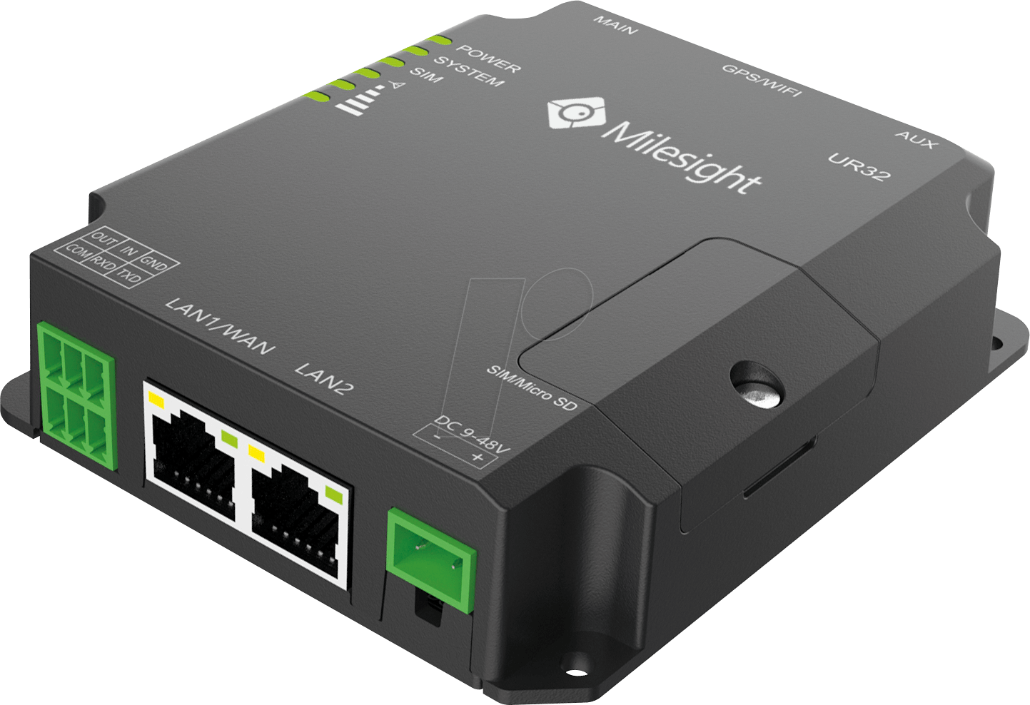 נתב סלולר תעשייתי רשת 4G LTE ניתן לניהול ומאובטח Milesight UR32-L04EU (1)