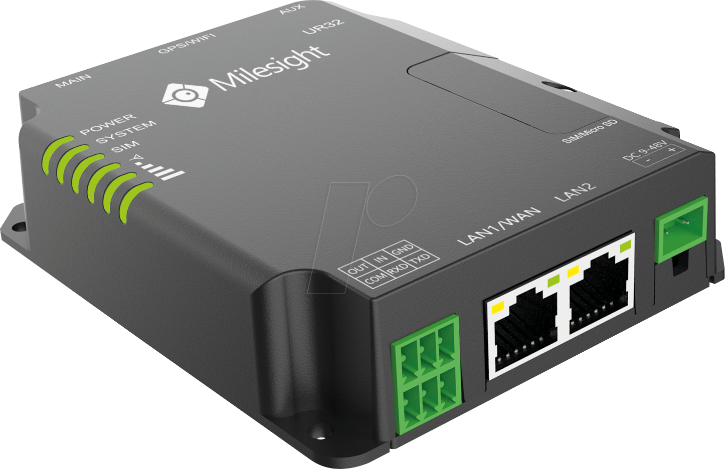 נתב סלולר תעשייתי רשת 4G LTE ניתן לניהול ומאובטח Milesight UR32-L04EU (2)