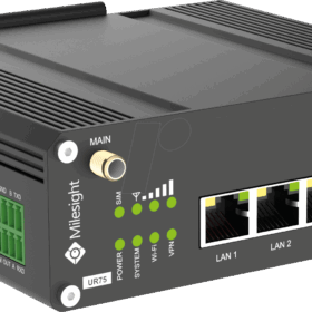נתב סלולר תעשייתי רשת 5G LTE כולל WIFI ו- GPS ניתן לניהול ומאובטח Milesight UR75-L04EU-G-W (2)