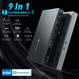 רכזת מסוג Thunderbolt 3 חיבור USB כולל 40Gbps העברת נתונים מהירה ROCKETEK TB002