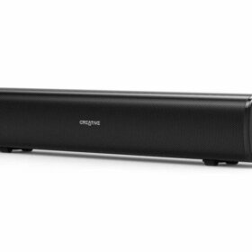 רמקול שולחני עם חיבורי Bluetooth ®, כניסת AUX ו-USB ו- MP3 מתאים מתחת לצג למחשב Creative SPK-STAGE-AIR SoundBar
